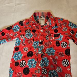 Roper Wear the West pearl snap girls button up XS  4-5